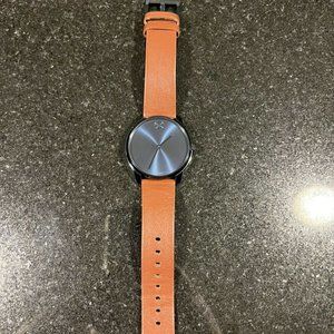 Movado Bold Thin Blue Ionic Plated Swiss Quartz 42mm